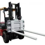 Cleme pentru schimbarea laterală a bratului cu stivuitor