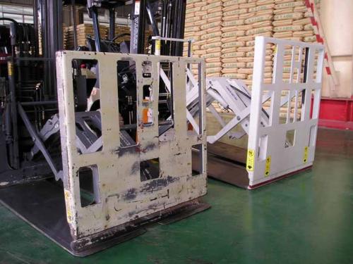 Forklfit Pull Push Atașament utilizare în ciment